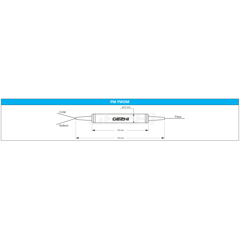 PM Filter WDM Polarization Maintaining WDM Filter with Ultra Low Insertion Loss High Polarization Extinction Ratio and Multiple Wavelength Combinations