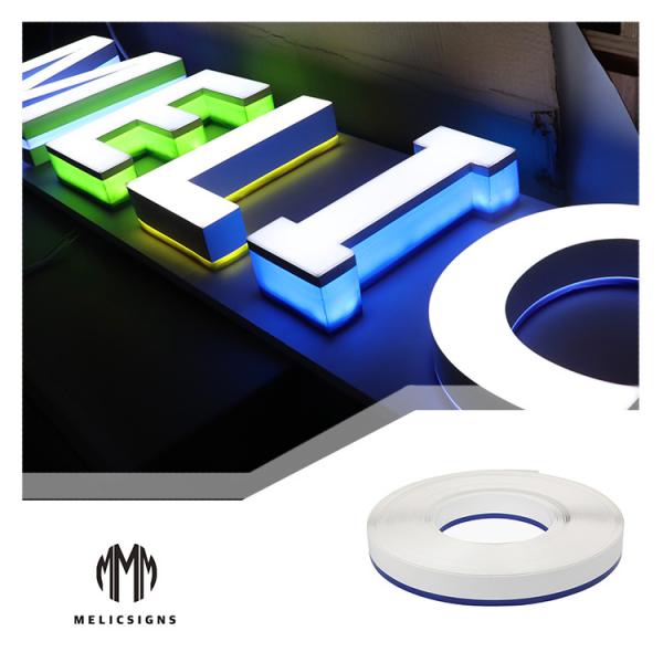 100 Meters Length Blue No Edge 100m Polymer 3D Side Pass Light Strips