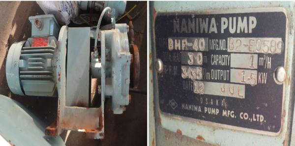 NANIWA BHR-40 Marine Hydraulic Pump , 440V Marine Circulation Pump Iron Material