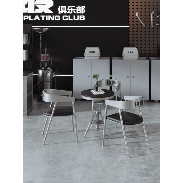 Customized Dining Table Chair Sets Solid Metal Table And Chairs Rustic