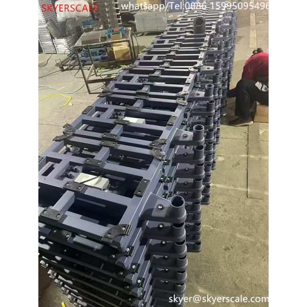 Blue Color Carbon Steel Bench Weighing Scale 30x40cm 100kg Powder Coated