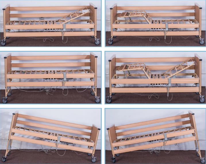 Домашний уход функции мебели больницы высоты пожилой электрической кровати ухода регулируемый