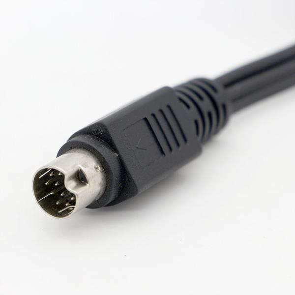 OEM 9 Pin Mini Din to RCA S Video Audio Cable for TV Displays Audio Video Receiver