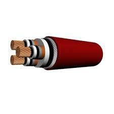 3.3/6.6KV Medium Voltage Power Cables galvanized steel wire PE sheath 3x70mm2