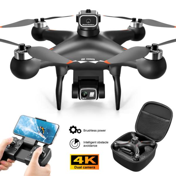 GPS/GLONASS FPV UAV Drones portáteis Wifi Evitação de obstáculos Controle remoto com câmera dupla