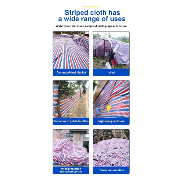 PE de peso médio, cobertura à prova d'água de lonas sólidas para acampamento em solo