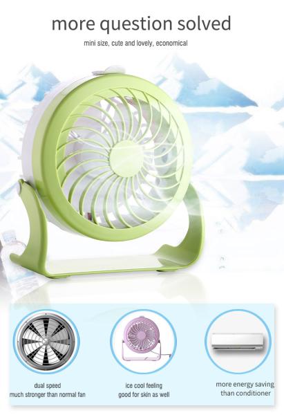 Mulit-function Extremely Mini Cool Fan Strong Wind Spray Mist Dual Speed GK-CF01