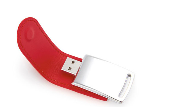 привод ручки Usb крышки красного привода вспышки Usb кожи 4GB славный кожаный с изготовленным на заказ логосом