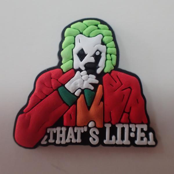 Crachá de borracha do silicone da forma do personagem de banda desenhada do remendo do PVC do logotipo do relevo