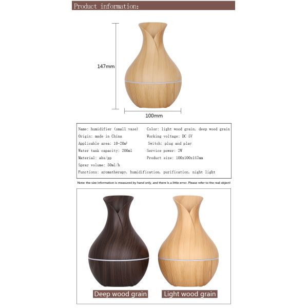 OEM Plastic Electric Smart Portable Air Humidifier Aromatherapy Function For Home