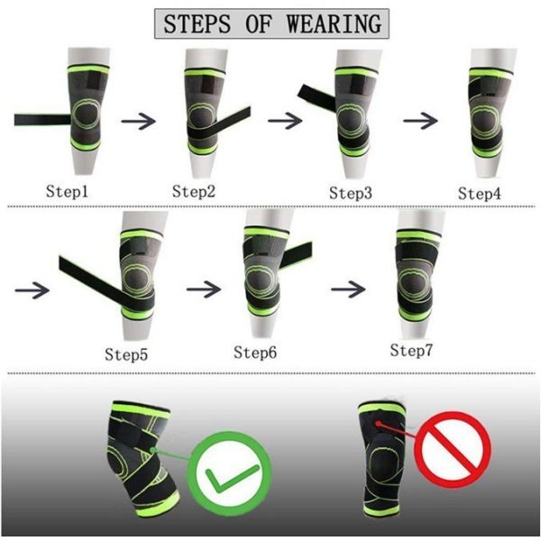 Custom Breathable Nylon Knee Sleeve Support Brace for Adjustable Grey Knee Protection