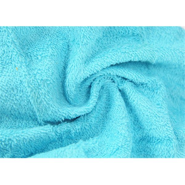 Pure Cotton Fabric Baby Bath Washcloths Blue Orange Color 5pk A Class Standard