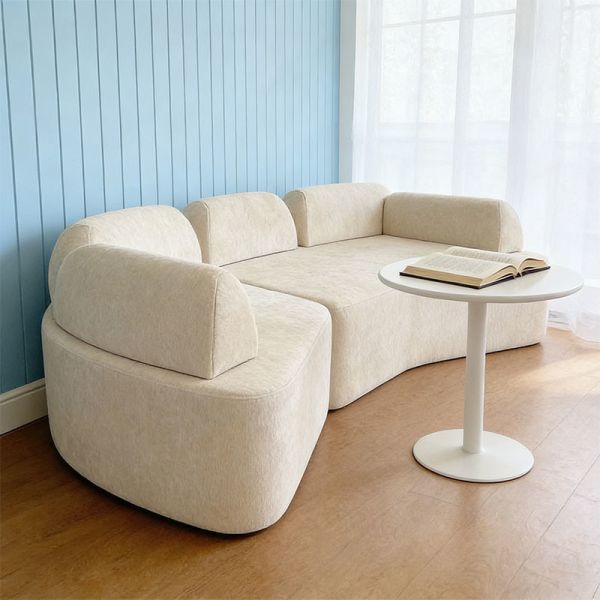Modern Vacuum Packing Compressed Sofa For Living Room Furniture Modular Sofa Luxury Fabric Corner Sofa Couch Set