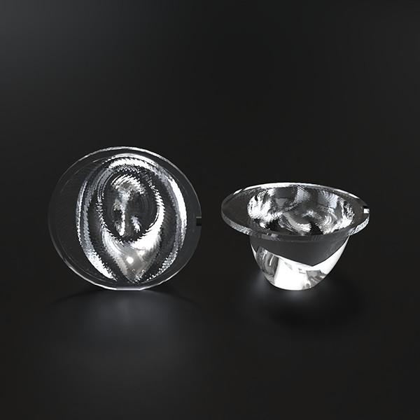Asymmetrical LED Lighting Lens For Washroom Lamp Match Cree COB Lightsource