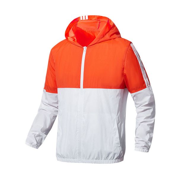 LOGO Printed Outdoor Windbreaker Jacket Thin Sunscreen UV Protection Jacket