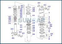 581-63-05041 jogo do selo do cilindro de 5816305041 gruas para KOMATSU HD1200-1