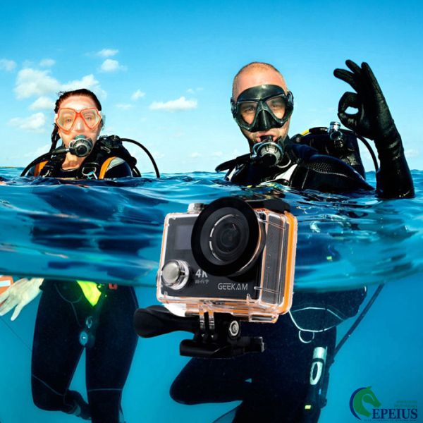 14MP Waterproof Action Camera Panasonic CMOS With Aluminium Alloy Front Cover HDMI Wifi