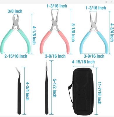 Professional Jewelry Plier Sets For Sale Carbon Steel 6 In 1 Mini DIY Hand Made