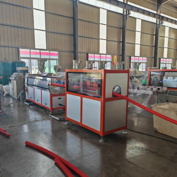 100m/roll Winding Machine Pipe Id 50-200mm Single Screw Extruder For Production
