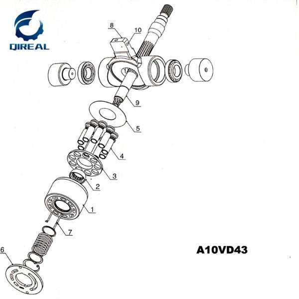 Excavator Hydraulic Parts PVD2B36/38/40 Series Hydraulic Pump Parts 