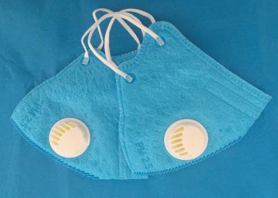 Máscara protetora descartável azul de Earloop N95 com filtragem da válvula 99% BFE
