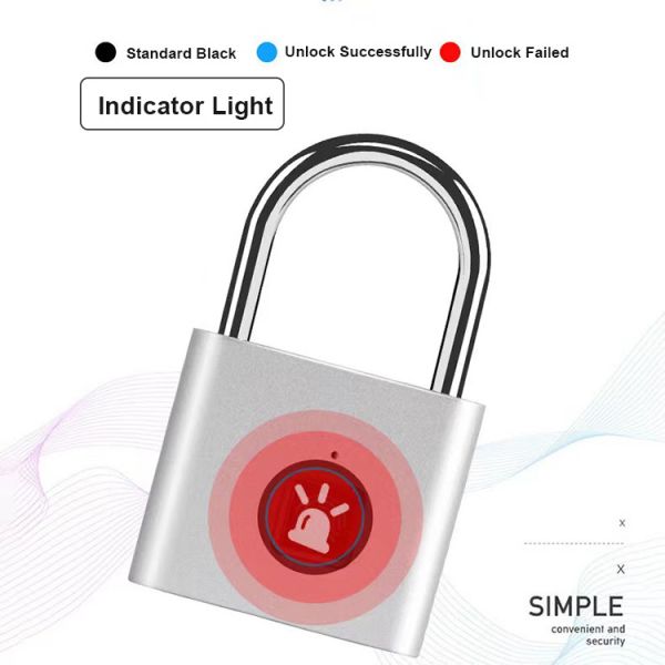 Замок отпечатка пальцев Thumbprint Padlock отпечатка пальцев умный Keyless биометрический
