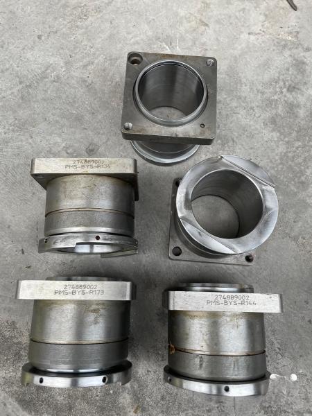 Revestimento de cabeçote de tubo S original Putzmeister Bomba de concreto Peças sobressalentes Unidade de pressão hidráulica de aço