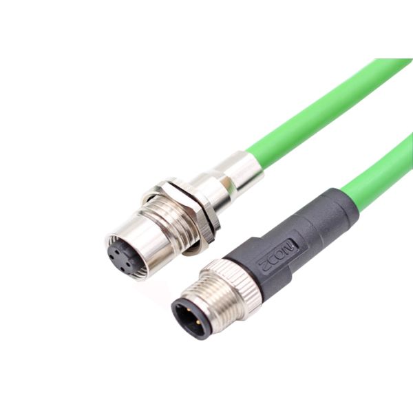 1000mm 22 conjuntos de cabo Calibre de diâmetro de fios M12 Overmolded