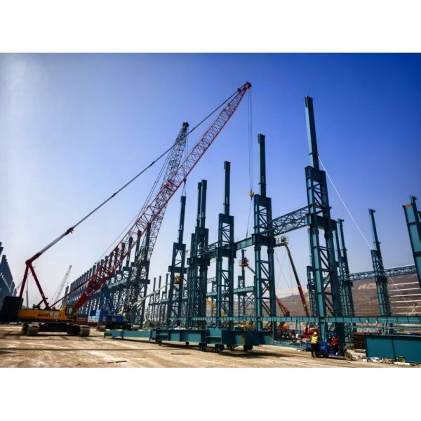 Soundproofing Steel Frame Structure System Prefabricated Metal Warehouse