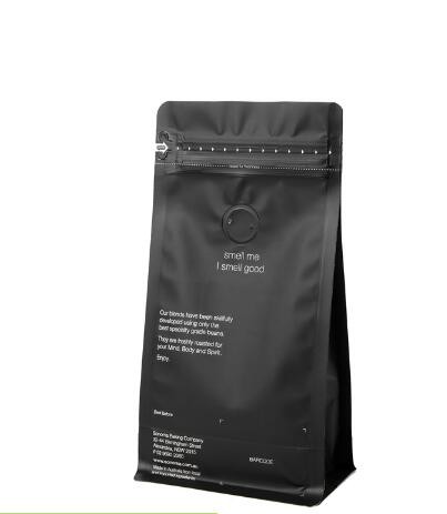 Aluminum Foil Resealable  Bottom Pouch Food Packaging With k