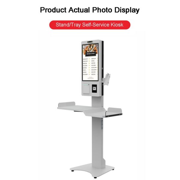 21.5 Inch Capacitive Touch Screen Toast Self Ordering Kiosk 80mm Built-In Printer 2D Scanner Bill Payment System for Windows SDK Function