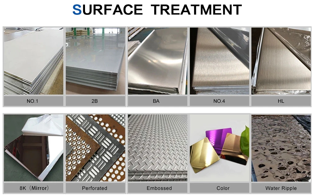 ASTM SUS 301 304 316 309S 310S 321 Stainless Steel Board 2B BA Mirror Ss Sheet