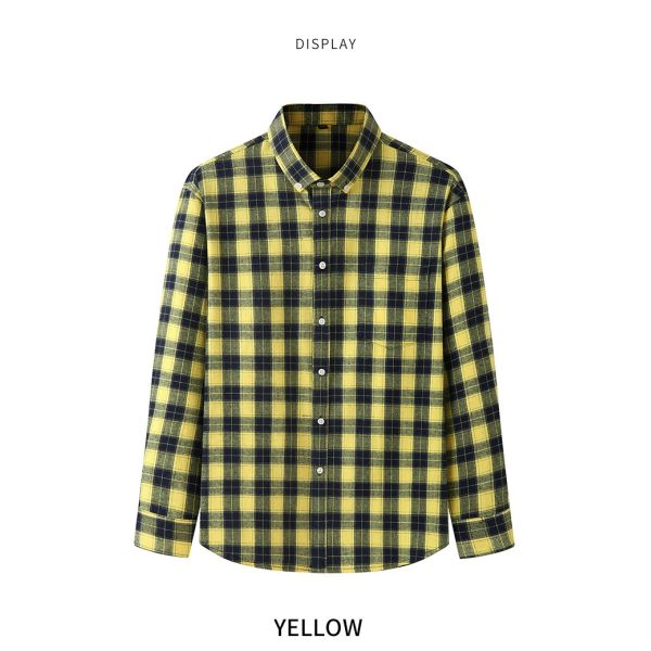 2022 Мода мужские рубашки осень длинные рукава плюс размер одежды для взрослой возрастной группы