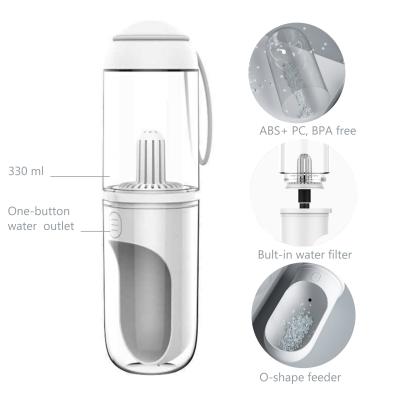 Os alimentadores portáteis livres do animal de estimação de BPA filtraram a garrafa de água plástica para cães dos gatos