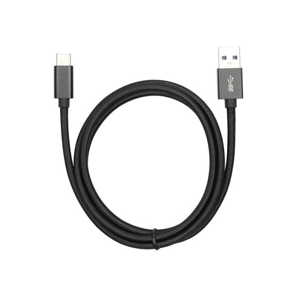 Soft And Flexible Charger USB 3.0 To USB C Cable PVC Jacket Braid Shielding