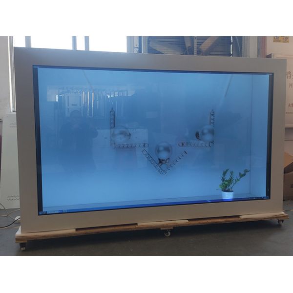27in Transparent Lcd Showcase Digital Signage Advertising Display