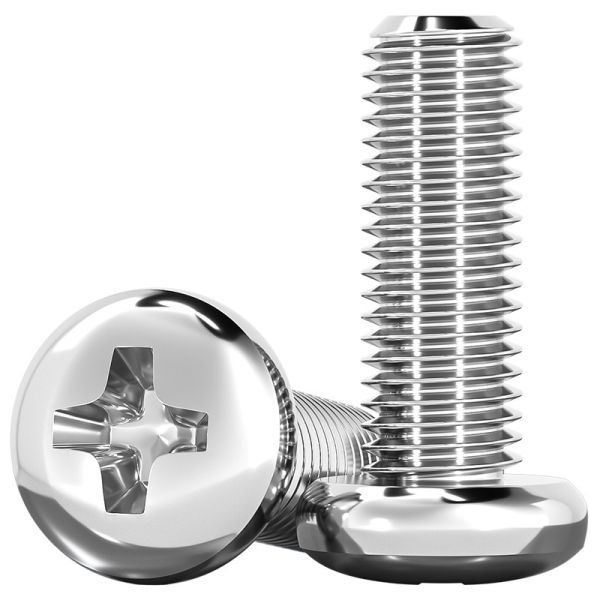 Carbon Steel Pan Head Screw M3 - M12 Self Tapping Round Head Screws