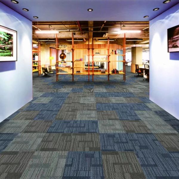 550 ± 5% Tufted Level Loop Nylon Carpet Tiles for Modern Commercial Offices and Schools