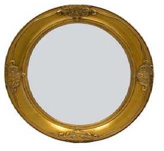 antique framed bathroom mirror