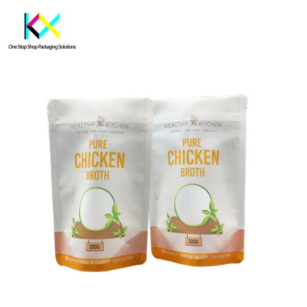 Rotogravure Printed Custom Food Packaging Bags With Window High Barrier
