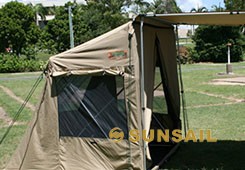 Four-season Tent and Canvas Fabric for Travel-friendly Car Side Awning