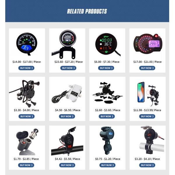 FCC 360D Waterproof Heavy Duty Motorcycle Phone Mount , USB ABS Telescopic Phone Holder