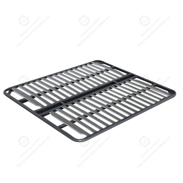 Wanjusheng Metal Rib Bed Frame Full Size Customizable Large Double Iron Storage Bed Foldable