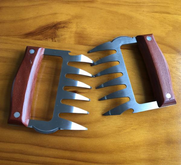 High Quality Meat Shredding SS Meat Claws Stainless Steel Metal Pulled Pork Bear Barbecue Bear Paw Shredder