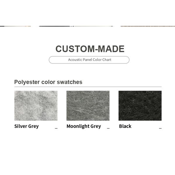 Accesorios de instalación Panel de pared de marco de madera con panel acústico de fibra de poliéster