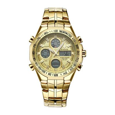 Alarme de prata de quartzo de Digitas dos senhores dos relógios de Digitas 3BAR do à prova de água de 230mm