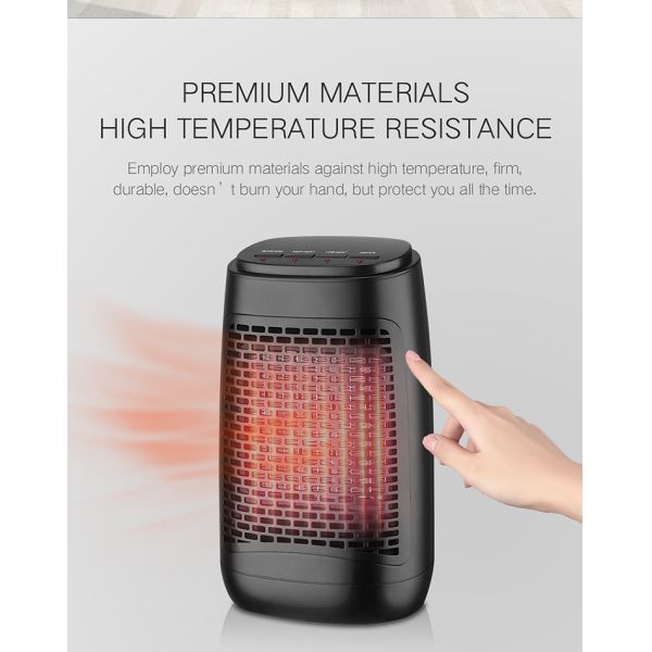 European American and Japanese Portable Desktop Heating Fan with PTC Heating Element