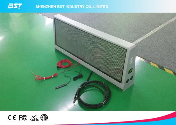 Two Sided Super Slim Taxi Led Display With 5mm Pixel Pitch And Aluminum Shell