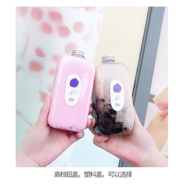 Холодные бутылки сока 400ml напитка 24mm пластиковые с крышками