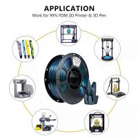 High Strength 3D Printing Filament 1000g Change Galaxy Titanium Alloy PLA+ Filament  FDM Forming Technology 1.75mm